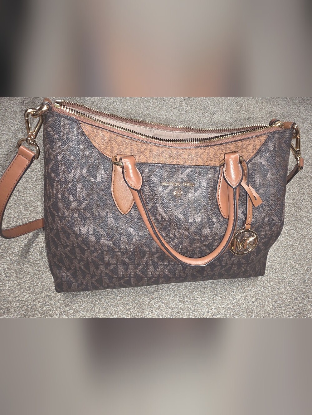 Michael Kors Brown Signature Tote Bag